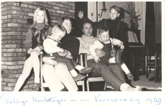 Kerstkaart Gijs en Helga 1969