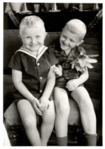 Willem en Henk Berendse in jonge jaren